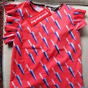 nooworks Ruffle Top - Knives